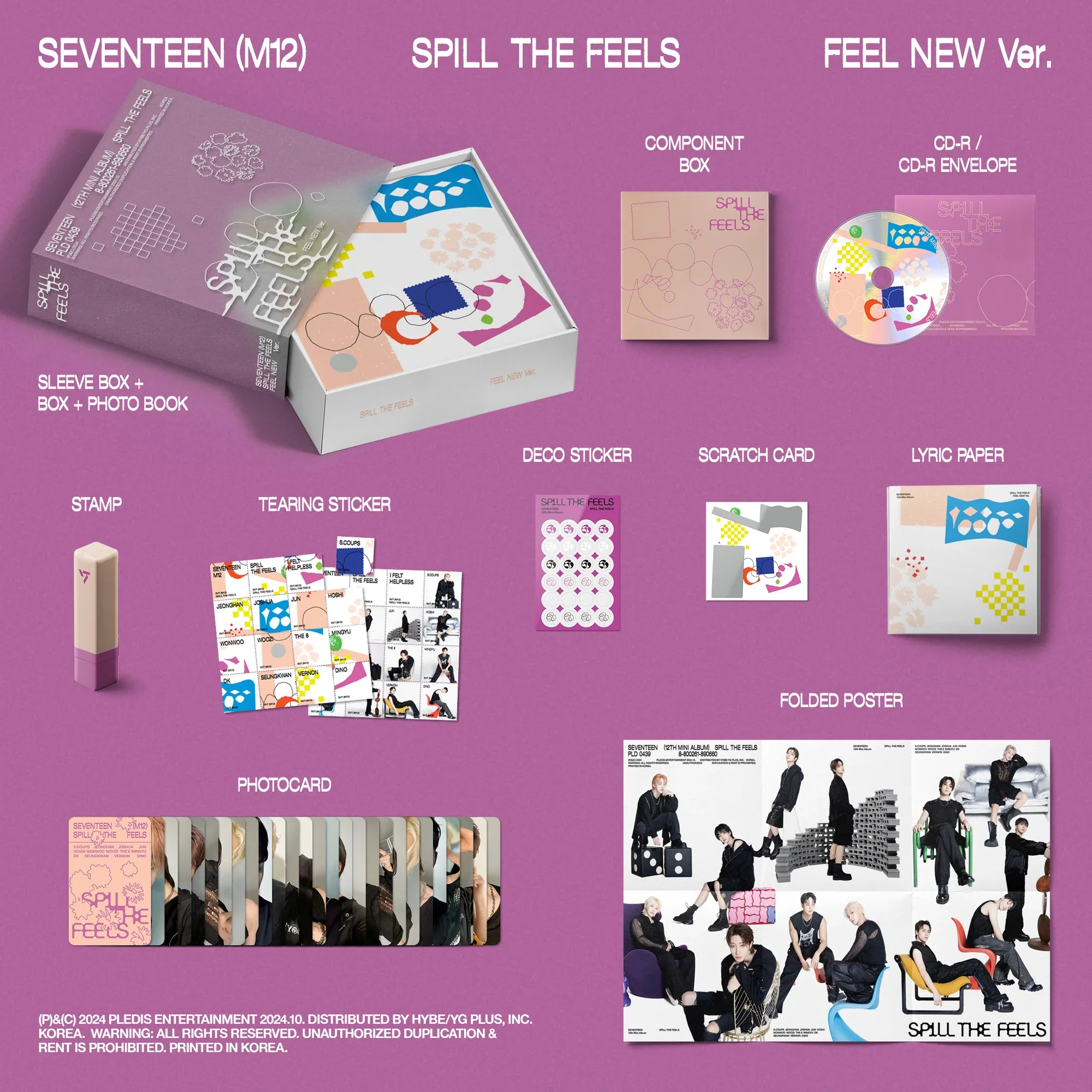 12th Mini Album ’SPILL THE FEELS’ (FEEL NEW Version) (CD)
