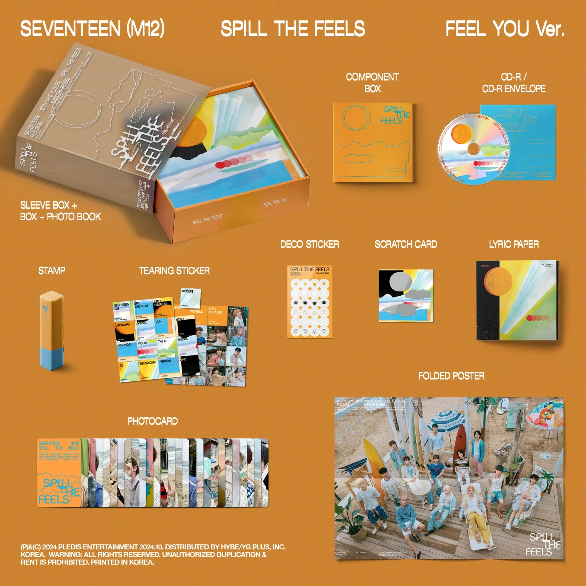 12th Mini Album ’SPILL THE FEELS’ (FEEL YOU Version) (CD)