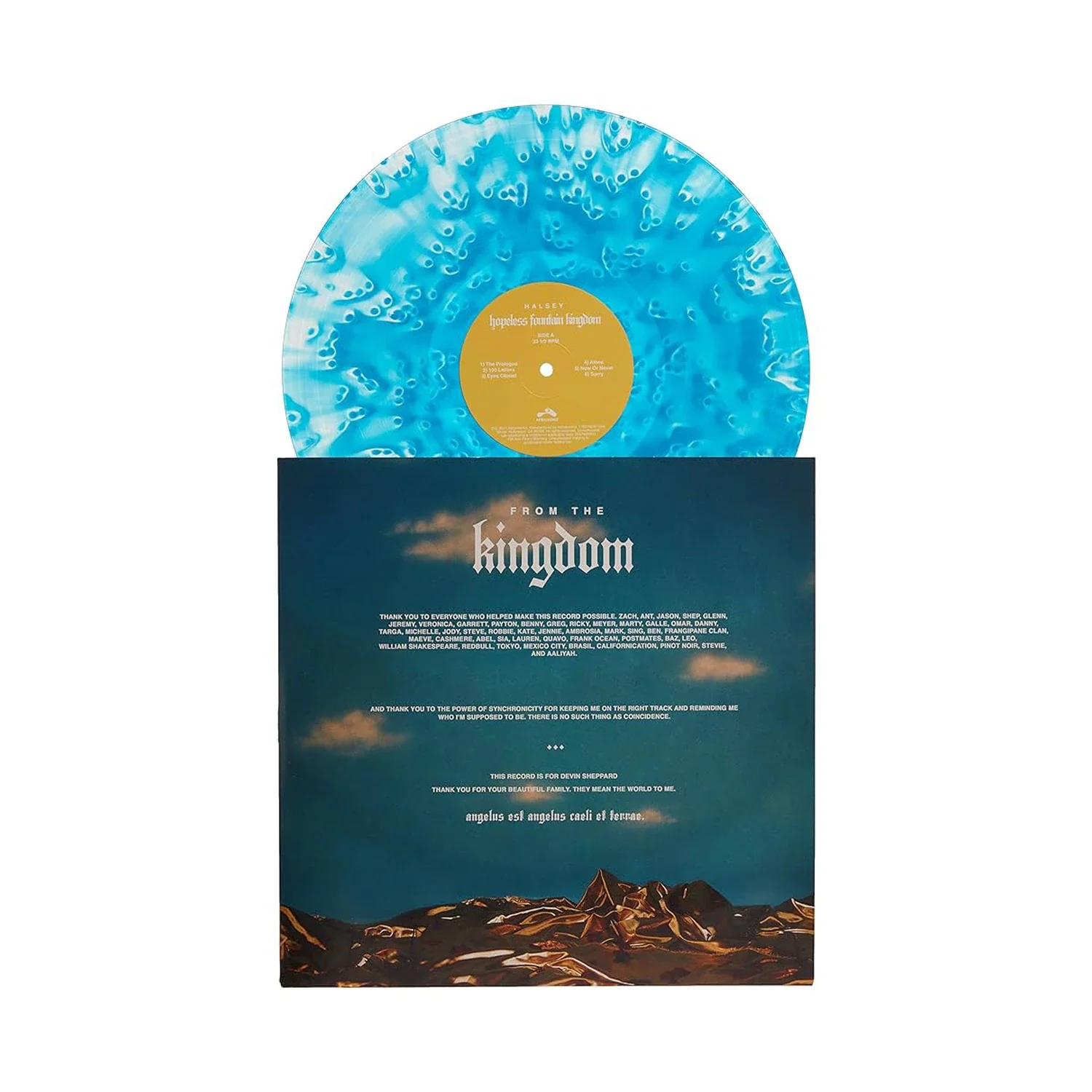 hopeless fountain kingdom (Cloudy Clear & Teal Splatter LP) - Image 2