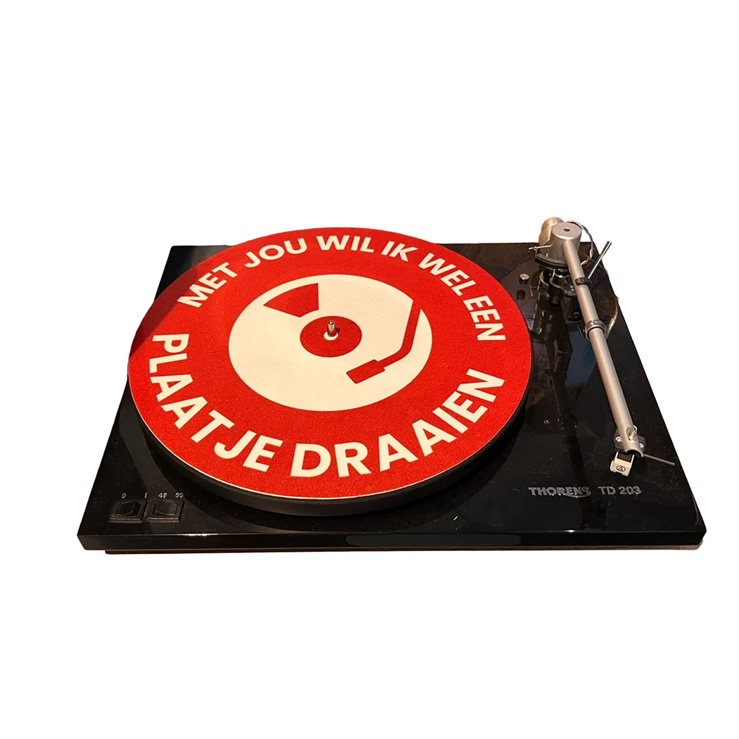 'Met jou wil ik wel een plaatje draaien' Slipmat