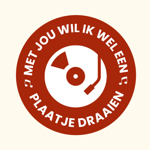 'Met jou wil ik wel een plaatje draaien' Slipmat - Image 2