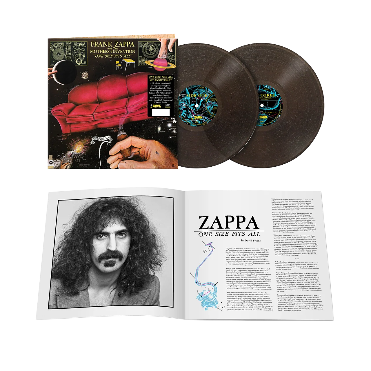 One Size Fits All (50th Anniversary Edition Black Glitter 2LP)
