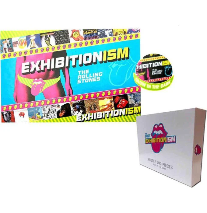 Rolling Stones Exhibitionism (Glow In The Dark 500 Piece Jigsaw Puzzle)