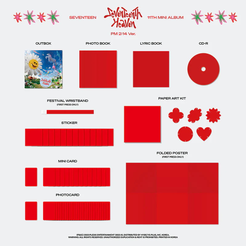 SEVENTEEN 11th Mini Album ’SEVENTEENTH HEAVEN’ (PM 2:14 Version) (CD) - Image 2