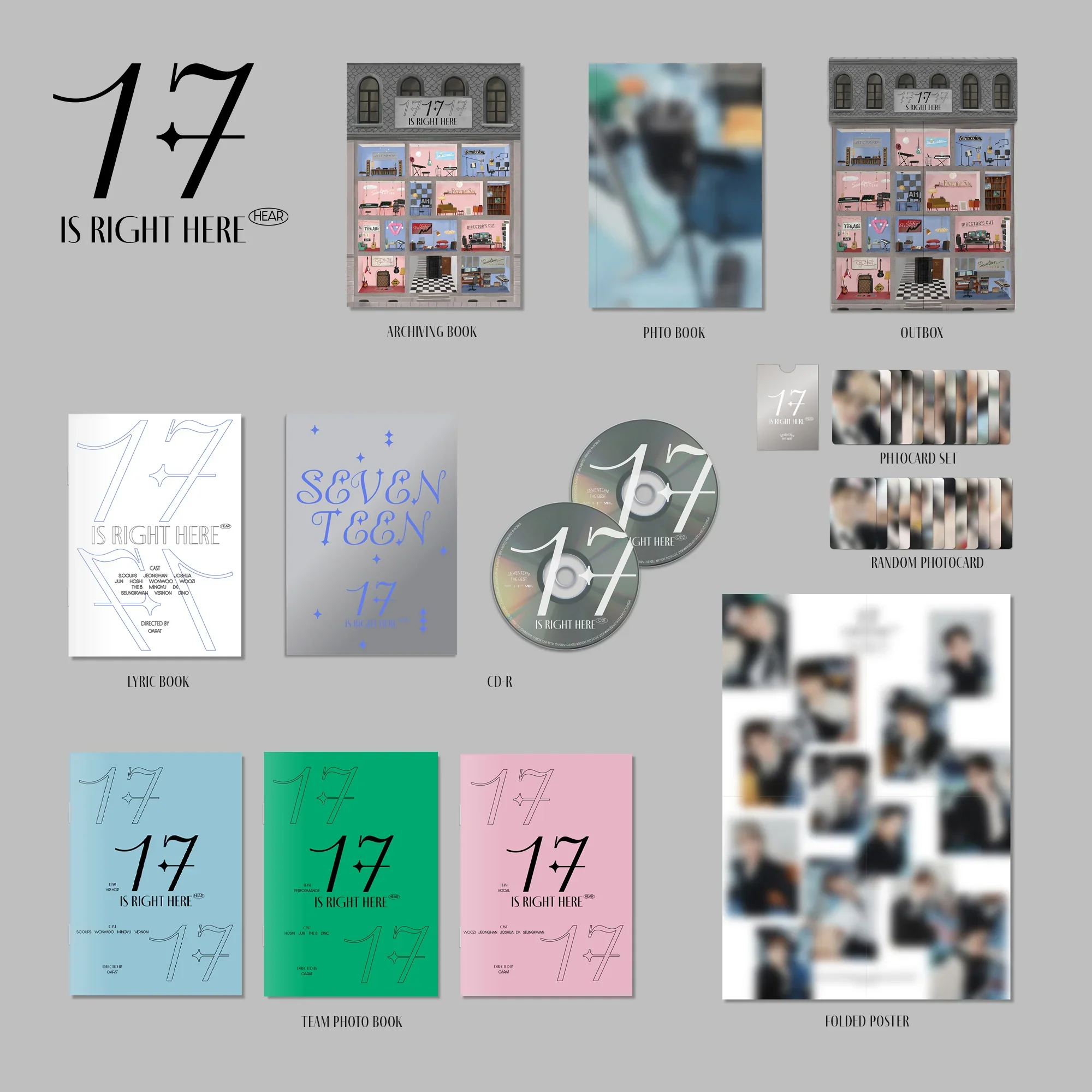SEVENTEEN BEST ALBUM ’17 IS RIGHT HERE’ (HEAR Version) (CD) - Image 2