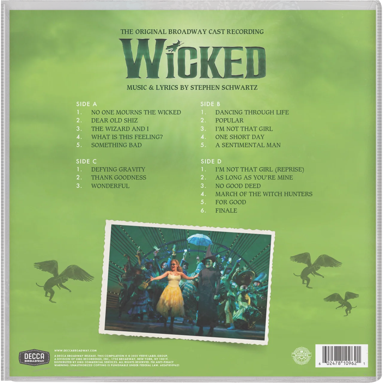 Wicked Original Broadway Cast Recording - Picture Disc Zoetrope - Image 6