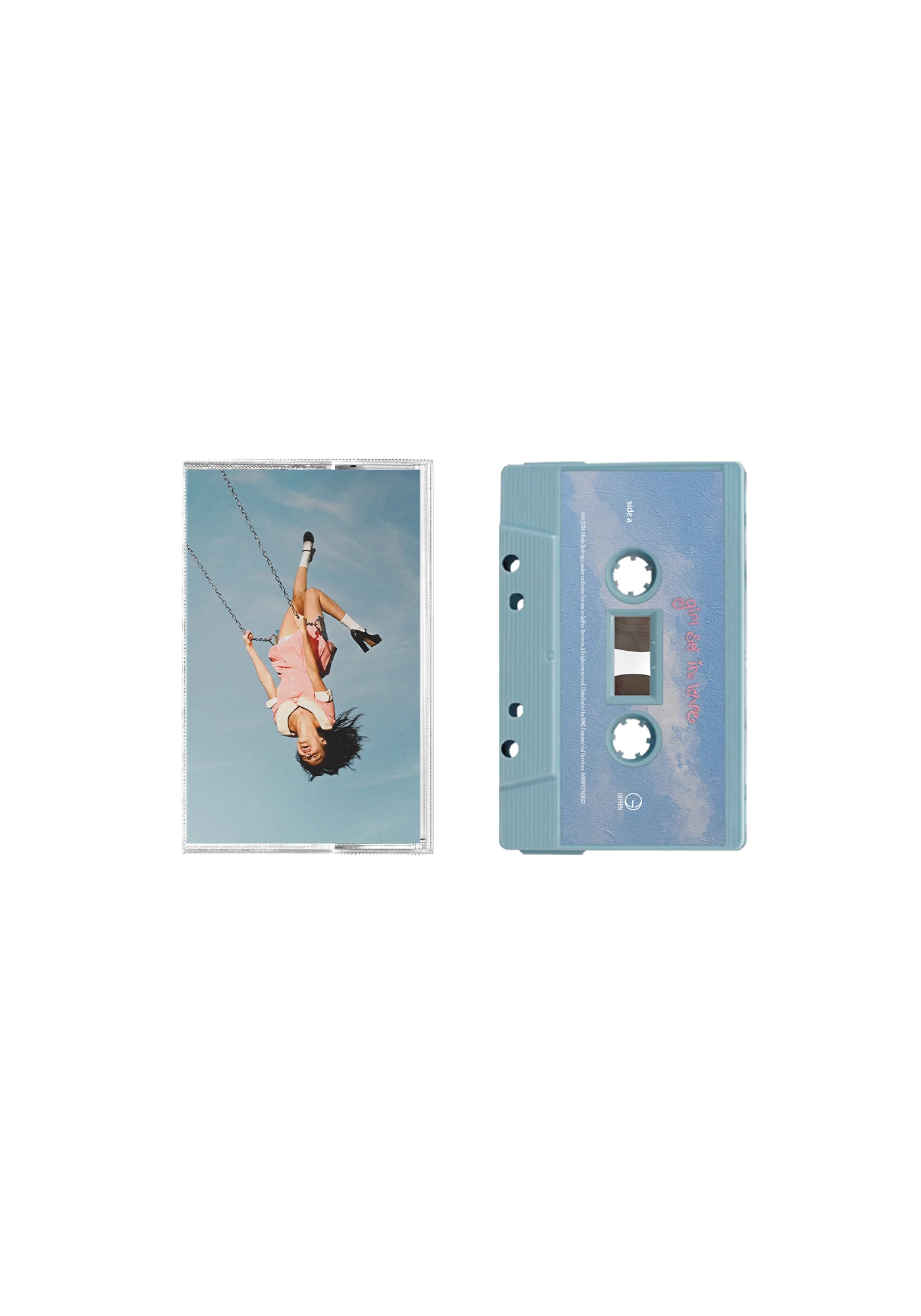 you seem pretty sad for a girl so in love - exclusive baby blue cassette